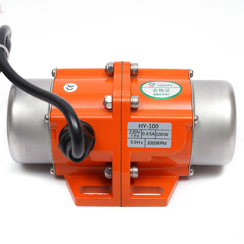 Concrete Vibration Motor - Aluminum Alloy - 1phase - 120W - 220V - 3000RPM - Vibration Motor - Orange