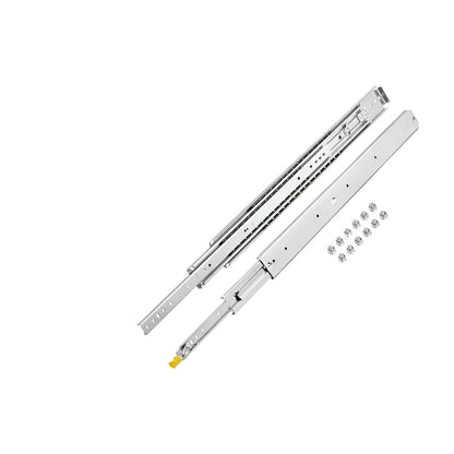 Lineaire geleiderails - 3-voudige geleiderail - Heavy Duty ladegeleiders - Breedte 3in - Lengte 60in - Zilver