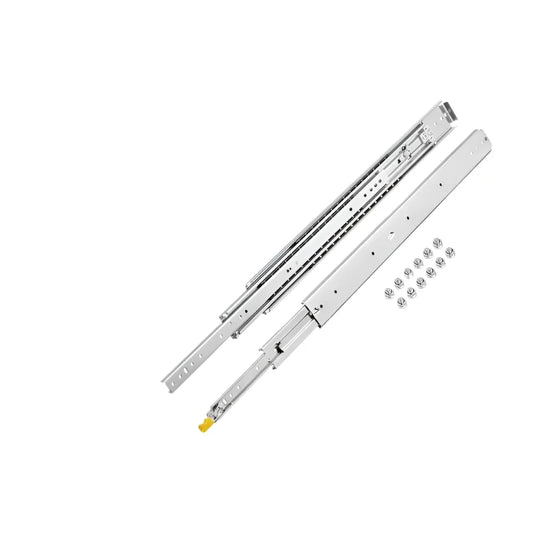 Lineaire geleiderails - 3-voudige geleiderail - Heavy Duty ladegeleiders - Breedte 3in - Lengte 60in - Zilver