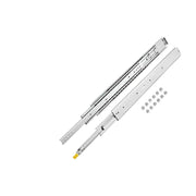 Lineaire geleiderails - 3-voudige geleiderail - Heavy Duty ladegeleiders - Breedte 3in - Lengte 32in - Zilver