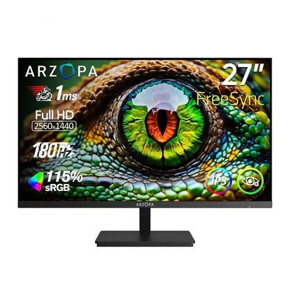 Gaming Monitor – PC Scherm – Computerscherm – Display – 27 Inch – 180Hz Verversingssnelheid – 1ms Reactietijd - QUORE