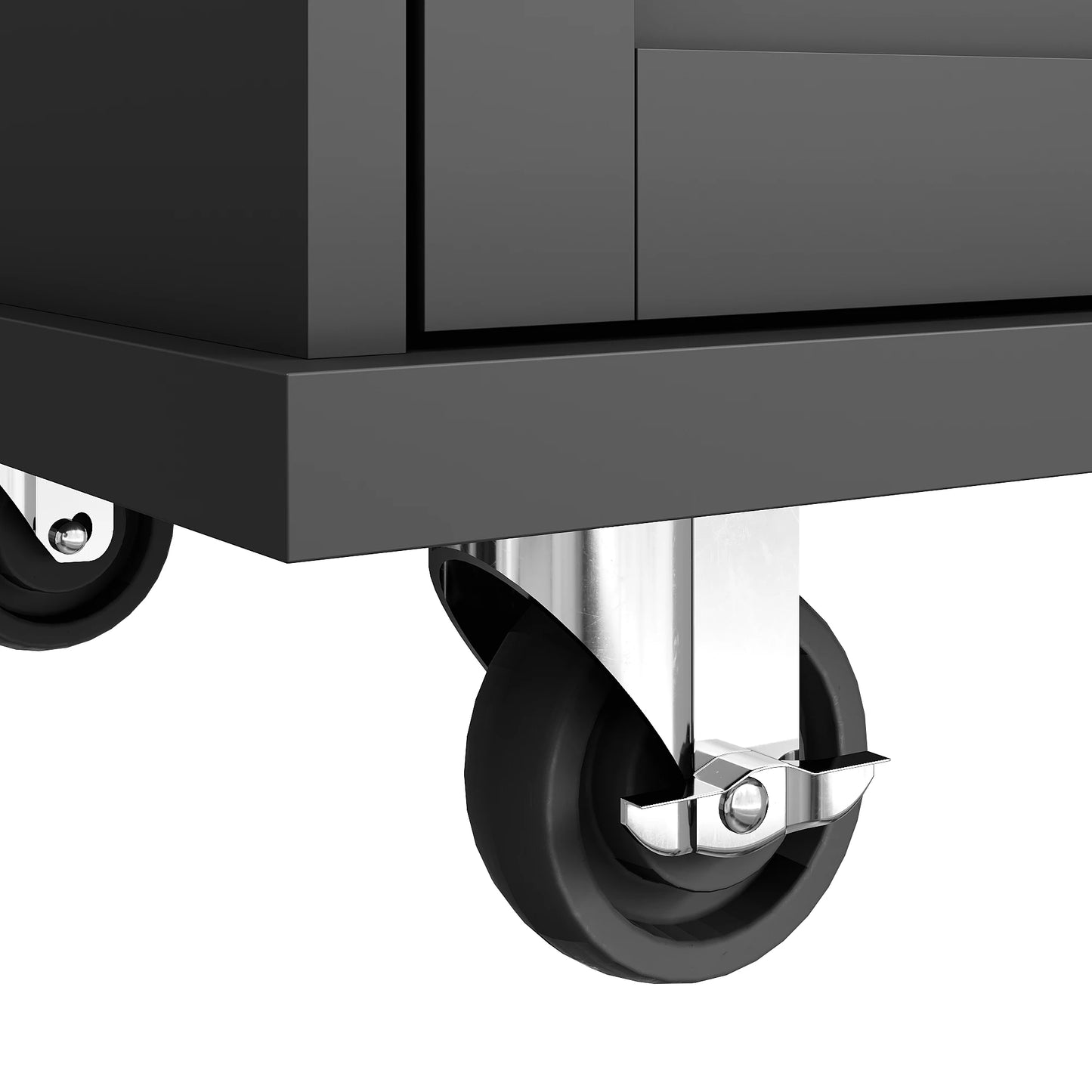 Multifunctionele Serveerwagen – Keukentrolley – Opbergwagen – Werkwagen – Verstelbare Legplanken – 5 Wielen Met Rem
