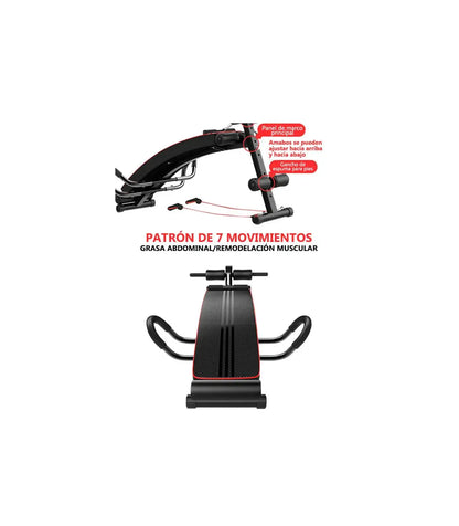 Verstelbare Buikspierbank - Fitnessbank - Halterbank - Fitness Bank - Bench Press - Trainingsbank - Verstelbaar en Inklapbaar - Halterbank voor Thuis & Gym - Wing Bench - Rood & Zwart