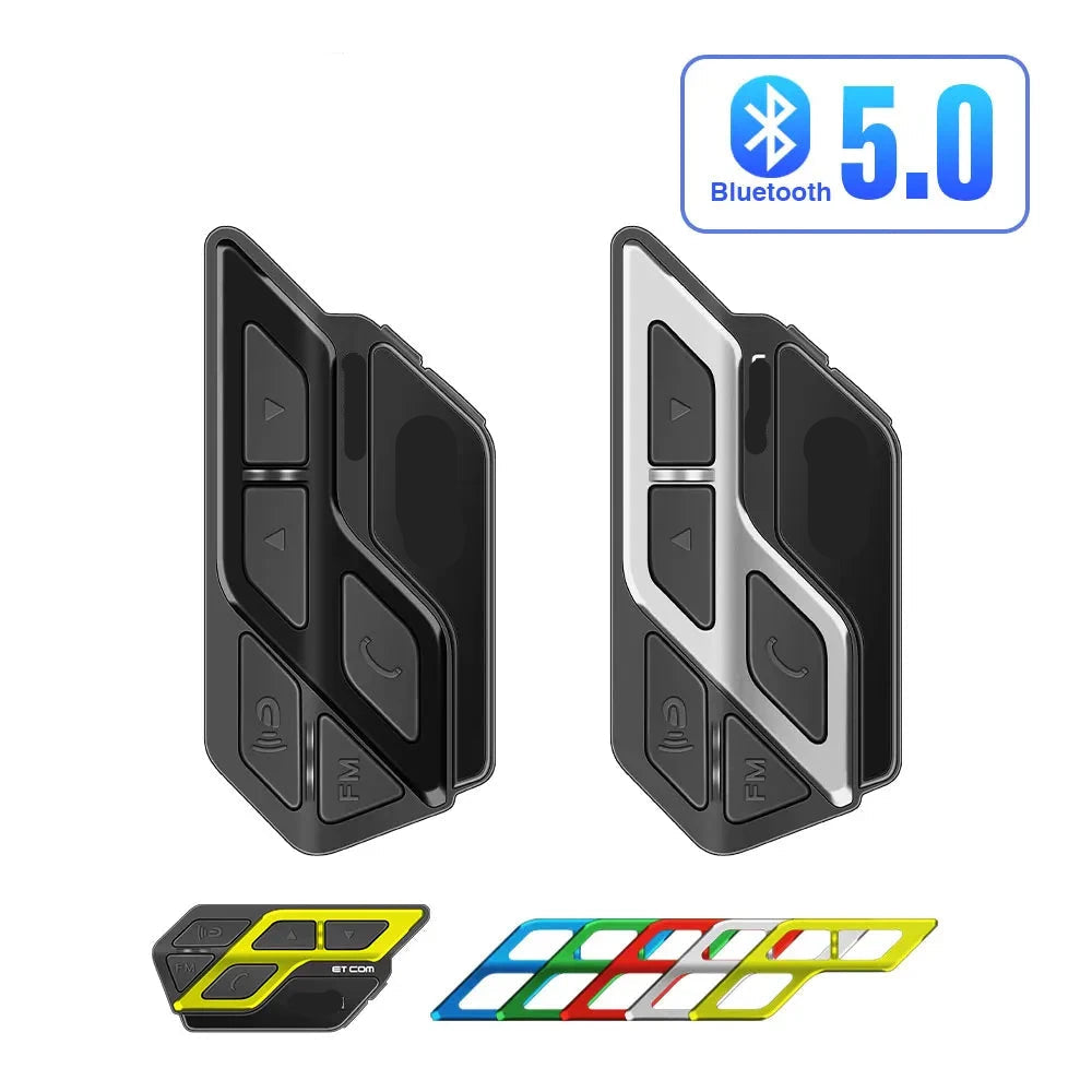 Motorfiets Intercom - Motorhelm - Bluetooth 5.0 - Headsets - Handsfree - Communicator - Interphone - 2 stuks - 1000M - QUORE