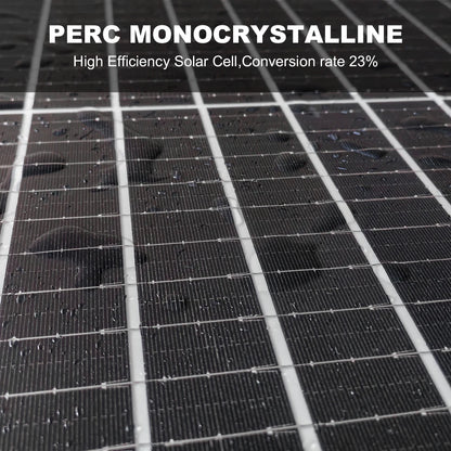 Zonnepanelen - Monokristallijne Zonnepaneel Kit - Flexibel - Zonne Energie - 100W - Waterdichte - voor Camping, RV & Off-grid Gebruik - QUORE