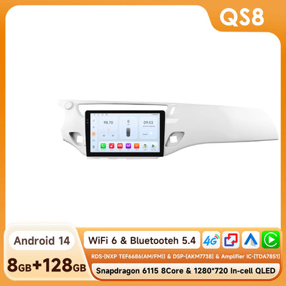 Autoradio – Multimedia Systeem – Inbouwradio – Navigatiesysteem – Touchscreen Radio – Android 14 Besturingssysteem – 9 Inch HD Scherm – 360 Graden Camera Optie