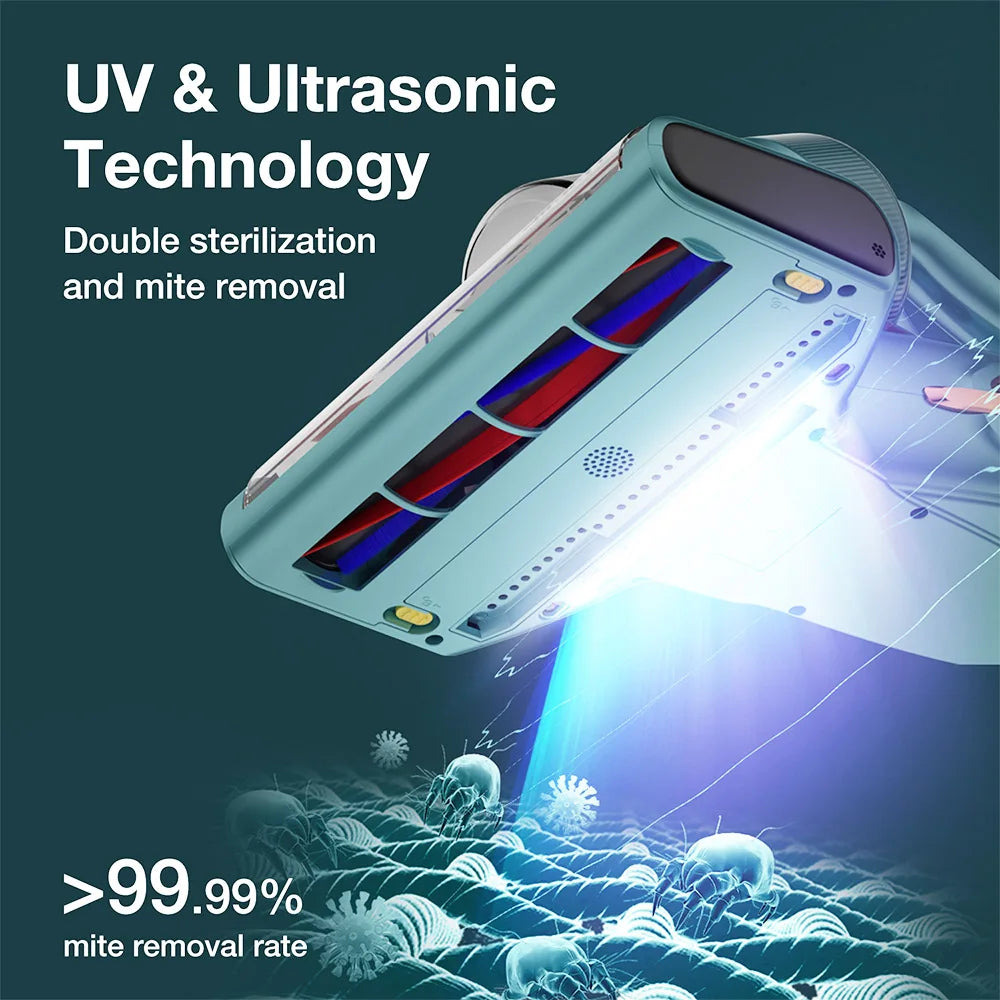 Anti Mijt Stofzuiger – Huisstofzuiger – Mijtenverwijderaar – Allergie Stofzuiger – Huisdierhaarzuiger – 700W Krachtige Motor – UV-C Licht 99,99% Bacteriedodend – Grijs – EU Variant