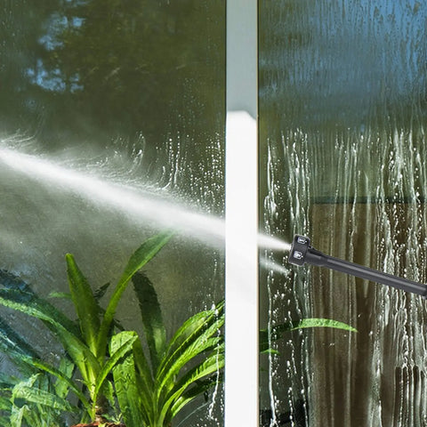 Elektrische Hogedrukreiniger - 3500W - 200 BAR - Snoerloos & Krachtig - Multifunctioneel - Elektrisch - Hogedrukwaterpistool - Voor Het Bewateren van de Tuin - Het Schoonmaken van Planten - Het Wassen van de Auto - Met 2 Accu - Zwart