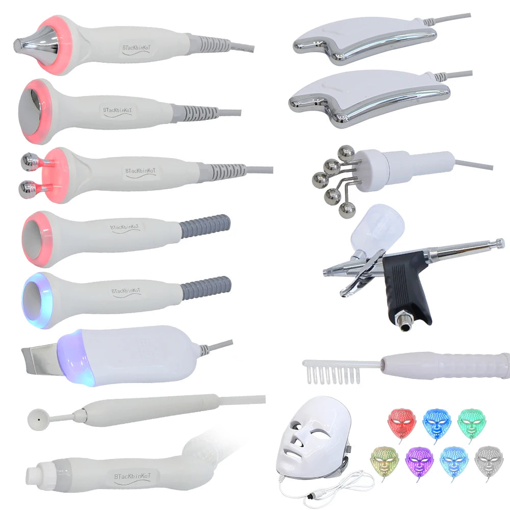 Gezichtsverzorgingsmachine – Schoonheidsmachine – Gezichtsreiniger – Huidverzorging – Vacuümtechnologie – Hydratatie Spraygun – LED-Lichtmasker - QUORE