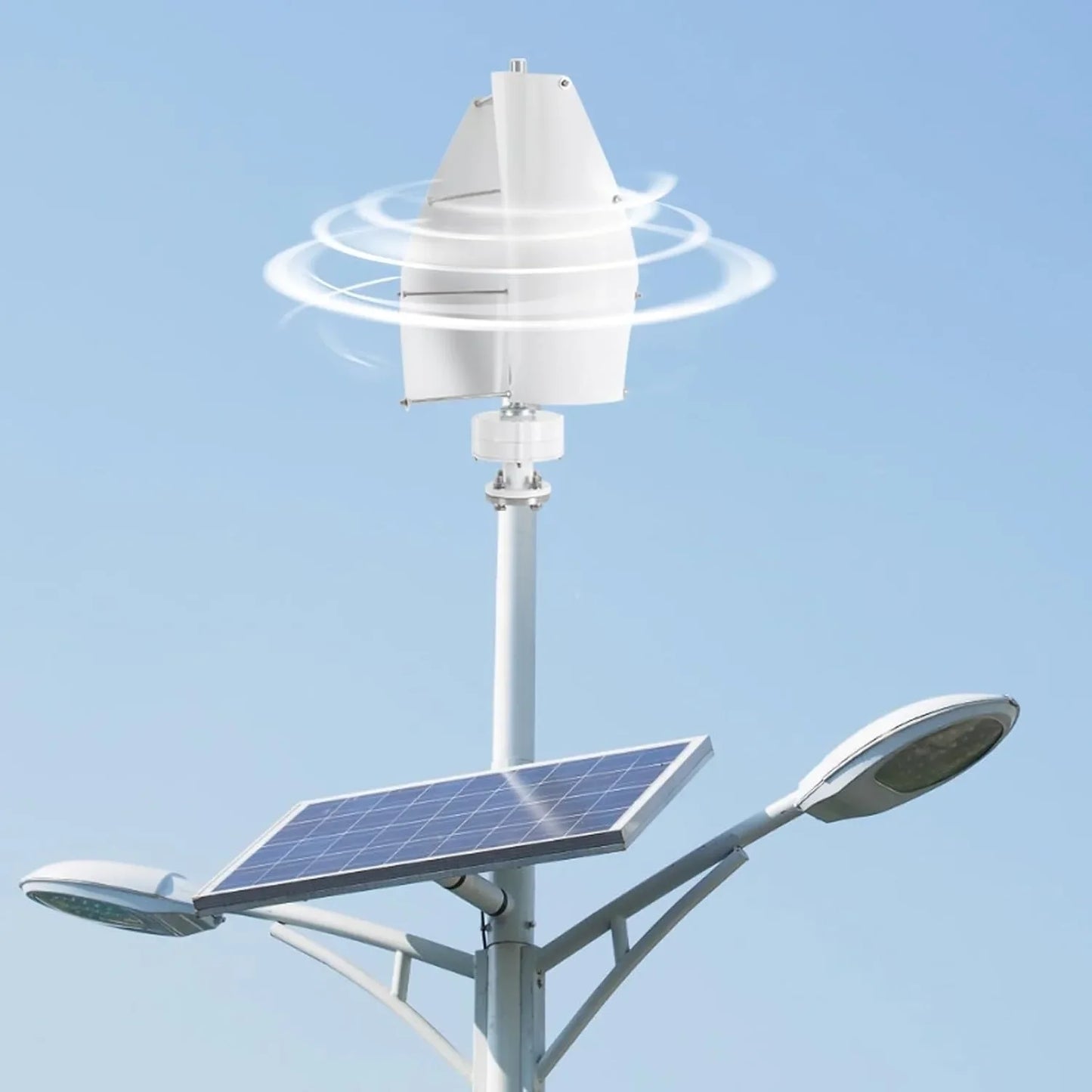 Windturbine – Windgenerator – Windmolen – Duurzame Energie – 500W Vermogen – IP67 Bescherming – Fluisterstil Minder Dan 62 dB - Wit