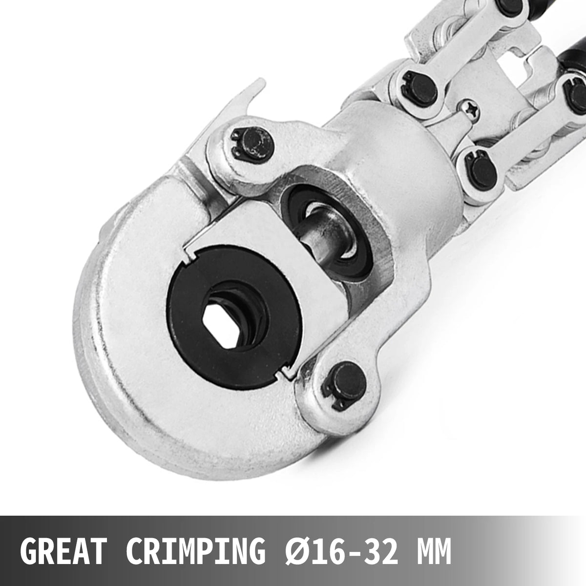 Vevor - Crimping Tool - Hydraulic Crimping Tool - TH/U Type Jaws - With 8 Jaws - With 8 Jaws - 6 Tons Force - Hydraulic Pipe Crimper - Plumbing Presses Composite Kit - Yellow