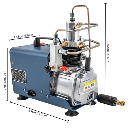 Hoge Druk Compressor – Luchtcompressor – Elektrische Pomp – Pneumatische Compressor – Industrie Compressor – 1.8 kW Motor – 300 Bar Druk