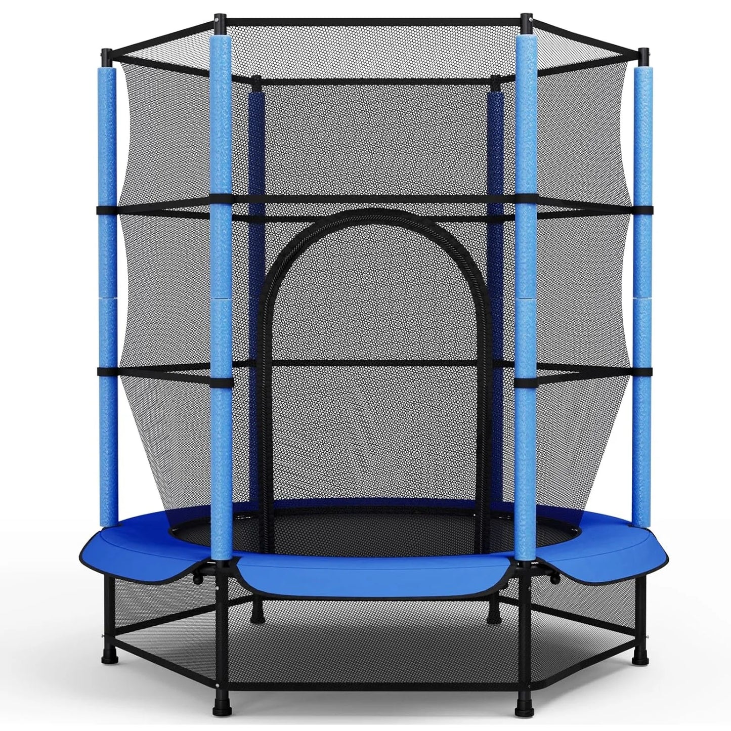 Kindertrampoline – Kinder Trampoline – Mini Trampoline – Buitenspeelgoed – Springmat – Veiligheidsnet – Ø 140 cm – Max. 45 kg dragen – Met Ritssluiting