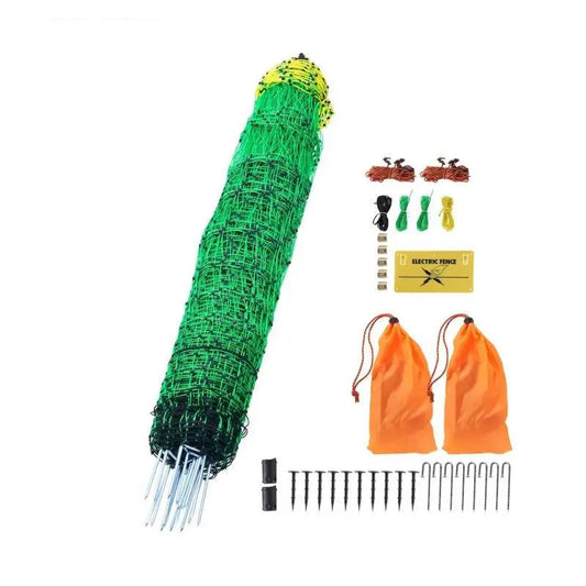 Elektrische afrastering - hekwerk - afrastering - tuinafrastering - 48“ H x 100” L - met palen & dubbel gepunte palen Utility Portable Mesh - voor eenden - 48in100ft