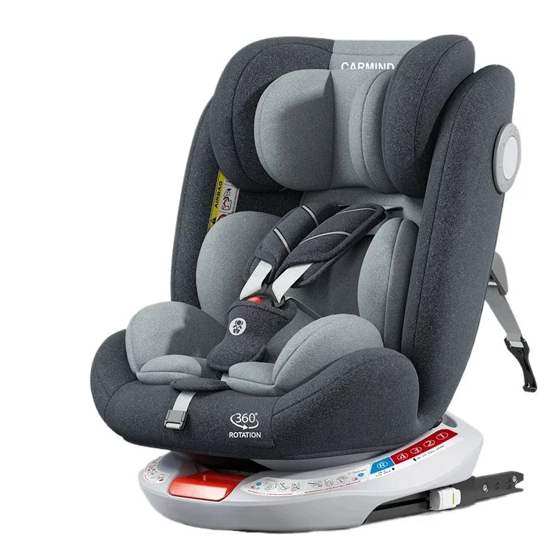Autostoel - Autostoeltje voor Baby - 0-4 Jaar - ECE Gecertificeerde Kinderzitplaats - met Isofix en Latch Systeem - voor Veiligheid en Comfort - Zwart