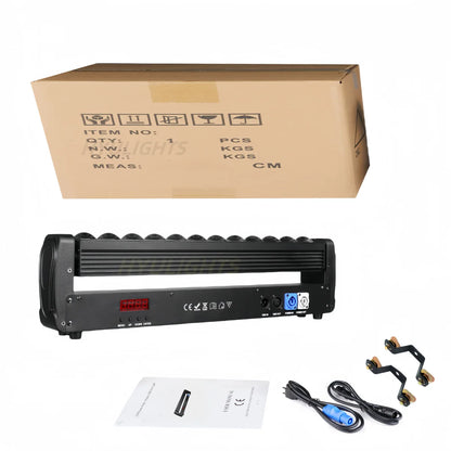 LED Moving Head Set – Moving Lights – DJ Verlichting – Podiumlampen – Feestverlichting – 2 Stuks EU Plug – 200W Krachtige RGBW LEDs – 360° Oneindige Rotatie