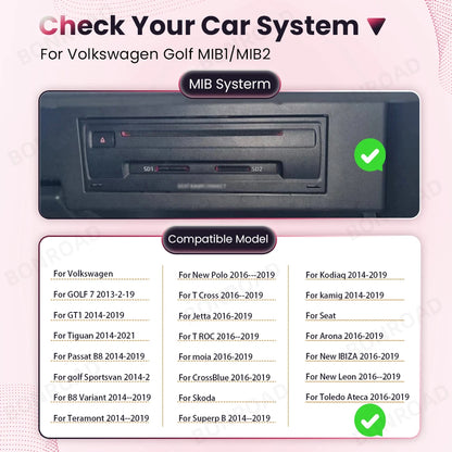 Draadloze CarPlay Module – Android Auto Adapter – Smart Connect Interface – MirrorLink Converter – Voor MIB1 MIB2 Systemen – Plug & Play Installatie – Automatische Verbinding - QUORE