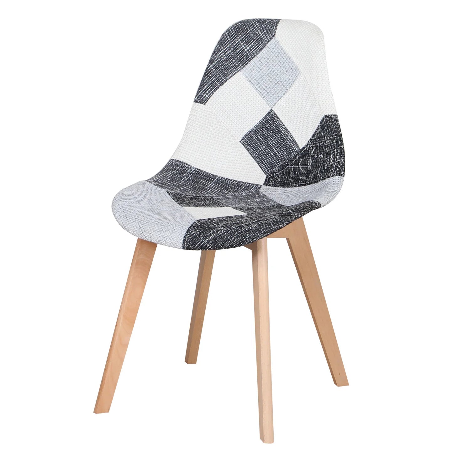 Eetkamerstoelen – Stoelen – Patchwork Stoelen – Moderne Stoelen – Beukenhout – Comfortabel – Stevige Constructie