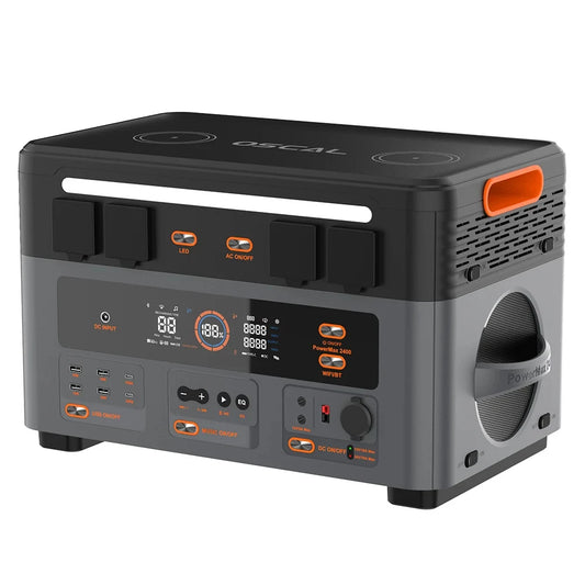 Draagbare Energiecentrale – Powerstation – Energiebron – Accu – Off-grid Generator – 1872Wh Capaciteit – 2400W Continue Output