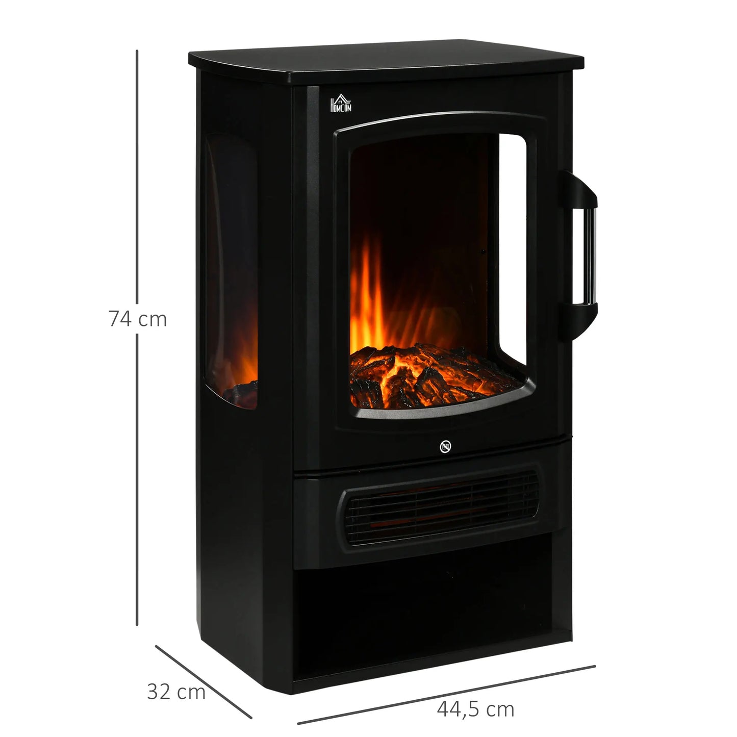 Elektrische Haard – Sfeerverwarming – Kunsthaard – Inbouwhaard – Wandhaard – LED Vlammen – Twee Warmte-Instellingen