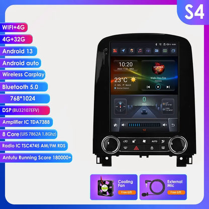 Autoradio – Autoradio Multimedia Speler – 2DIN Autoradio – Auto Stereo – Android 14 Besturingssysteem – 9,7 Inch Touchscreen – Draadloos CarPlay & Android Auto