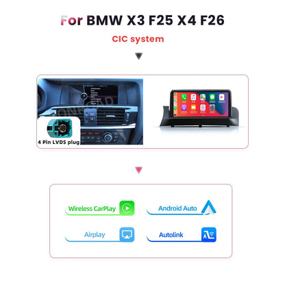 Multimedia Speler – Autoradio – Infotainmentsysteem – Touchscreen Unit – Navigatiesysteem – Draadloze CarPlay & Android Auto – 10,25 Inch HD Scherm