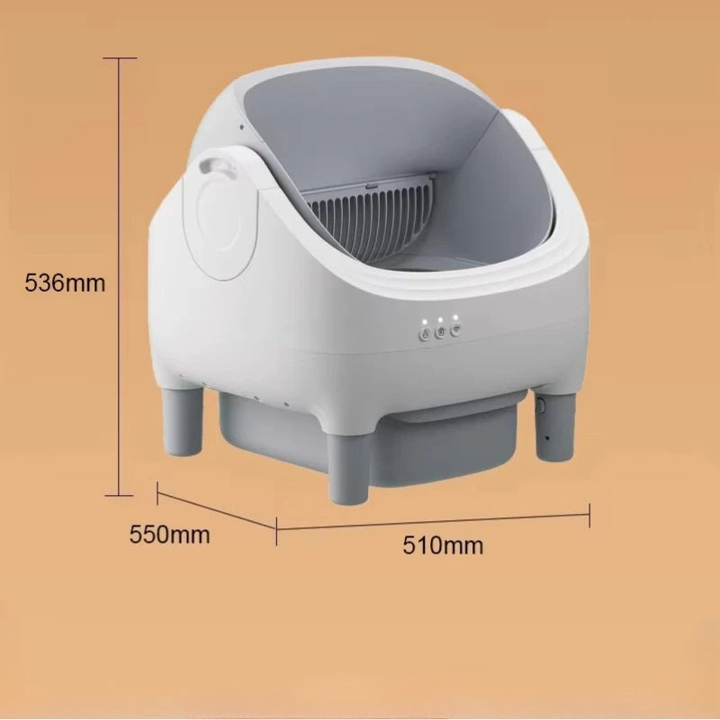 New smart litter box EU stock,Open-style smart litter box,11L large capacity cat litter box,Smart APP control,fully automatic