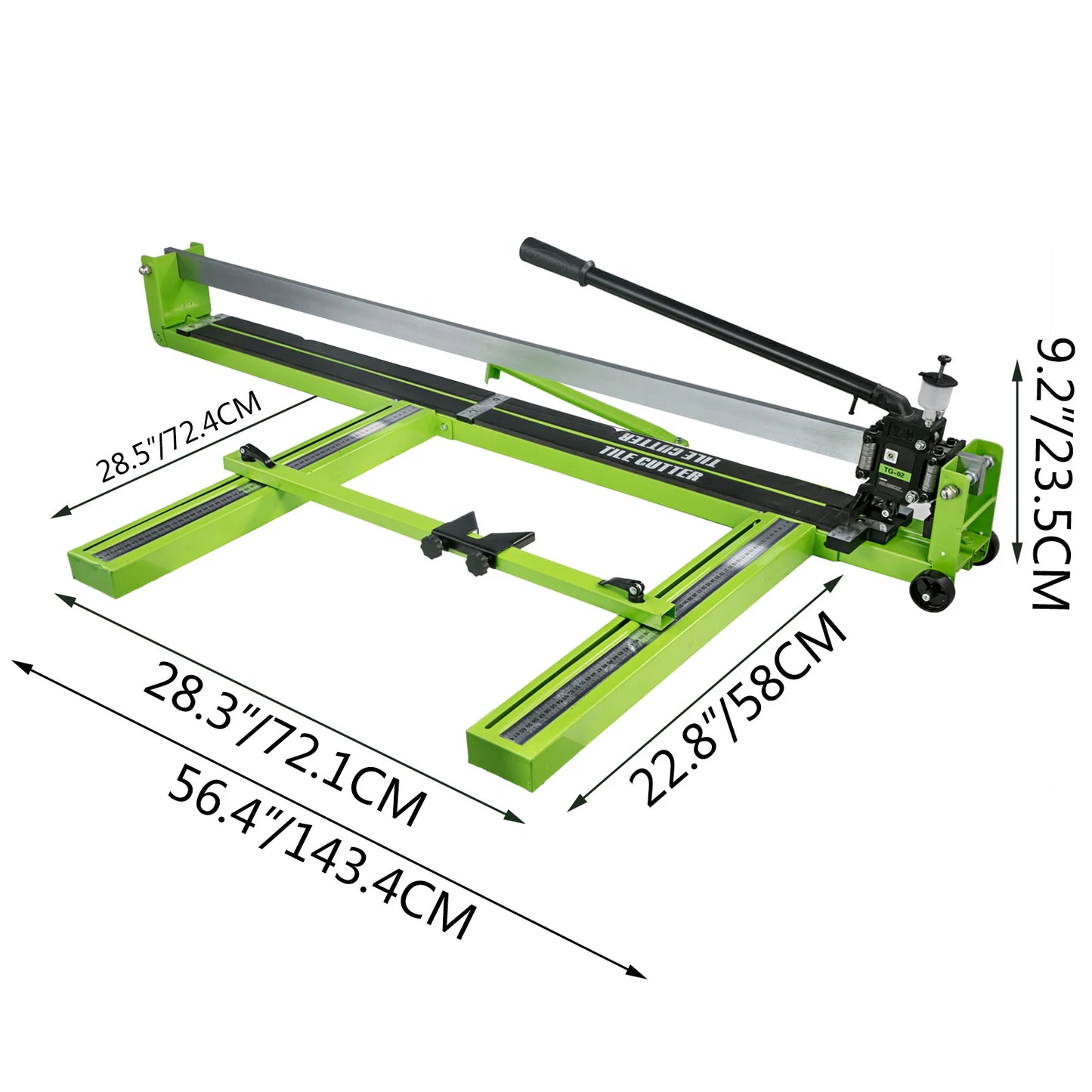 Handmatige Tegelsnijder - Tegelsnijmachine - Tegelsnijder - Infrarood Laser - 80 cm - voor Keramiek - en Porselein - 900mm