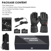 Savior Heat - Heated Gloves - Electric Heated Gloves - Rechargeable Battery - Ski Heated Gloves - Ski Snowboarding Motorcycle - Size: S - Black