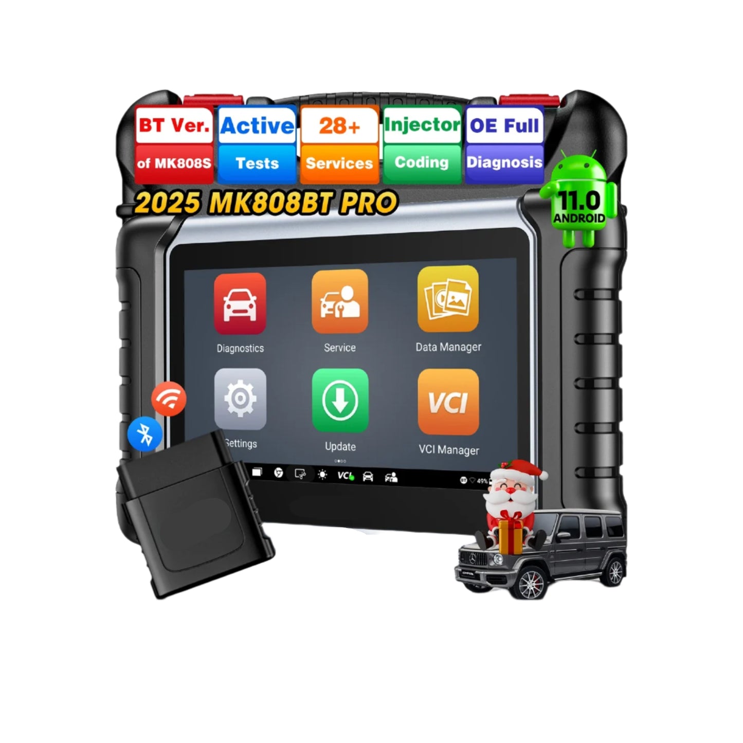 Auto Diagnosetool – OBD2 Scanner – Diagnoseapparaat – Bluetooth Diagnosetool – Touchscreen – 7-Inch Display – Snelle Prestaties