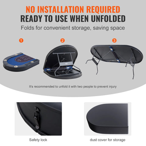 Pokertafel - Poker - Pokerset - Opvouwbaar - 8 Spelers - Blackjack - met gevoerde rails en roestvrijstalen bekerhouders Blauw