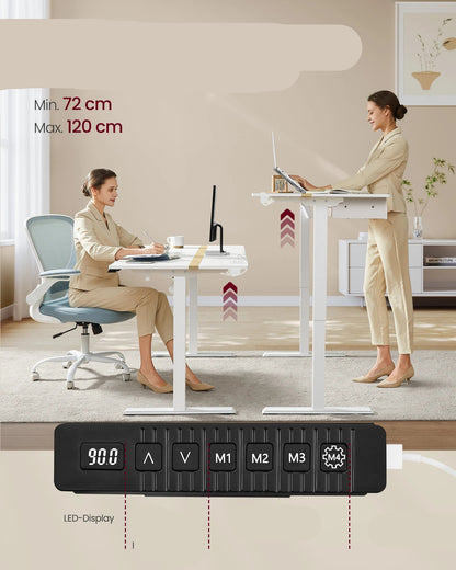 Verstelbaar Bureau – Zit Sta Bureau – Hoogte Verstelbaar – Ergonomisch Bureau – Met Geheugenfunctie – Ingebouwde USB Poorten