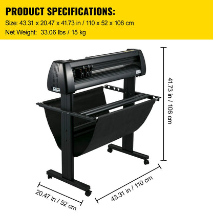 Vinyl Snijplotter – Vinyl Cutter – Snijmachine – Plotter – Sticker Cutter – 34 Inch Snijbreedte – Digitale Bediening