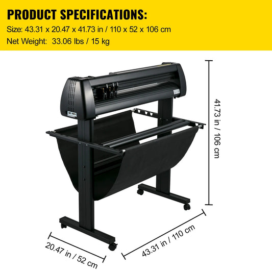 Vinyl Snijplotter – Vinyl Cutter – Snijmachine – Plotter – Sticker Cutter – 34 Inch Snijbreedte – Digitale Bediening