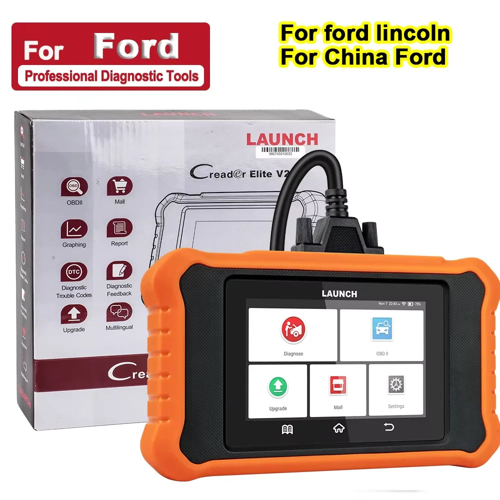 OBD2 Scanner – Diagnosetool – Foutcode Scanner – Auto Diagnostic Tool – Autoscanner – Bidirectionele Besturing – Levenslange Gratis Updates