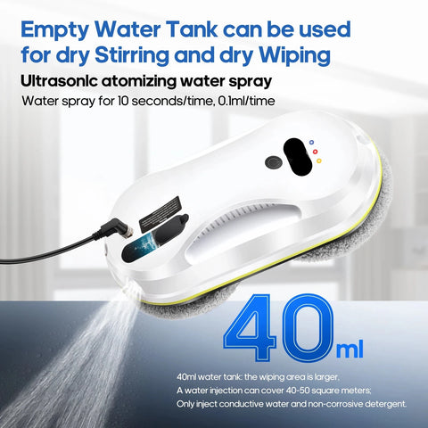 Raamwasser – Ruitenreiniger – Ramenwasser – Raamwisser – Raamrobot – Automatische Watervernevelaar – Afstandsbediening – Streeploos Reinigen