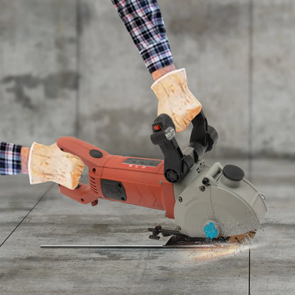 Groefzaag – Betonzaag – Muurzaag – Bouwzaag – 4800W Koperen Motor – Instelbare Zaagdiepte Tot 41 Mm