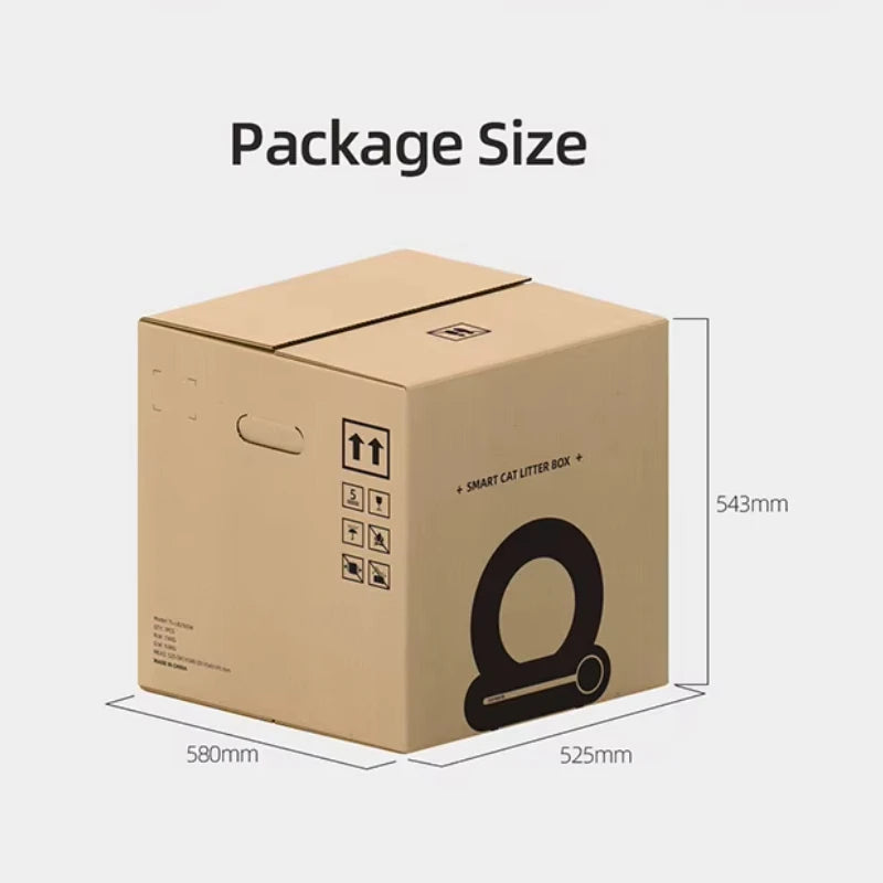 Smart Cat Litter Box Fully Automatic Large Capacity Cat Litter Box Semi-enclosed Smart Cat Toilet APP Remote Control - QUORE