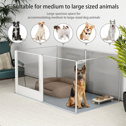 Hondenren – Speelren – Huisdierenren – Buitenren – Krasbestendig Acryl – Aluminium Frame