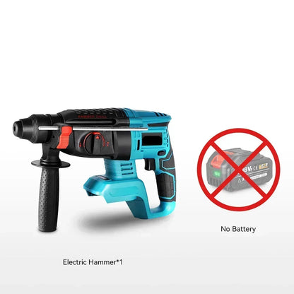 Boormachine - Klopboormachine - Hamerboren - Draadloze - Borstelloze - 26mm - 4800 slagen/min – SDS Plus – Zonder Batterij – Compatibel met 18V/21V Accu’s