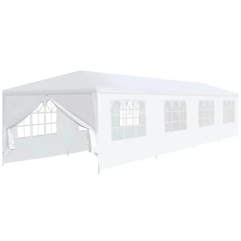Tuinpaviljoen – Partytent – Tuitent – Overkapping – Waterdicht – 3 x 12 Meter – Roestvrij Staal Frame - Wit