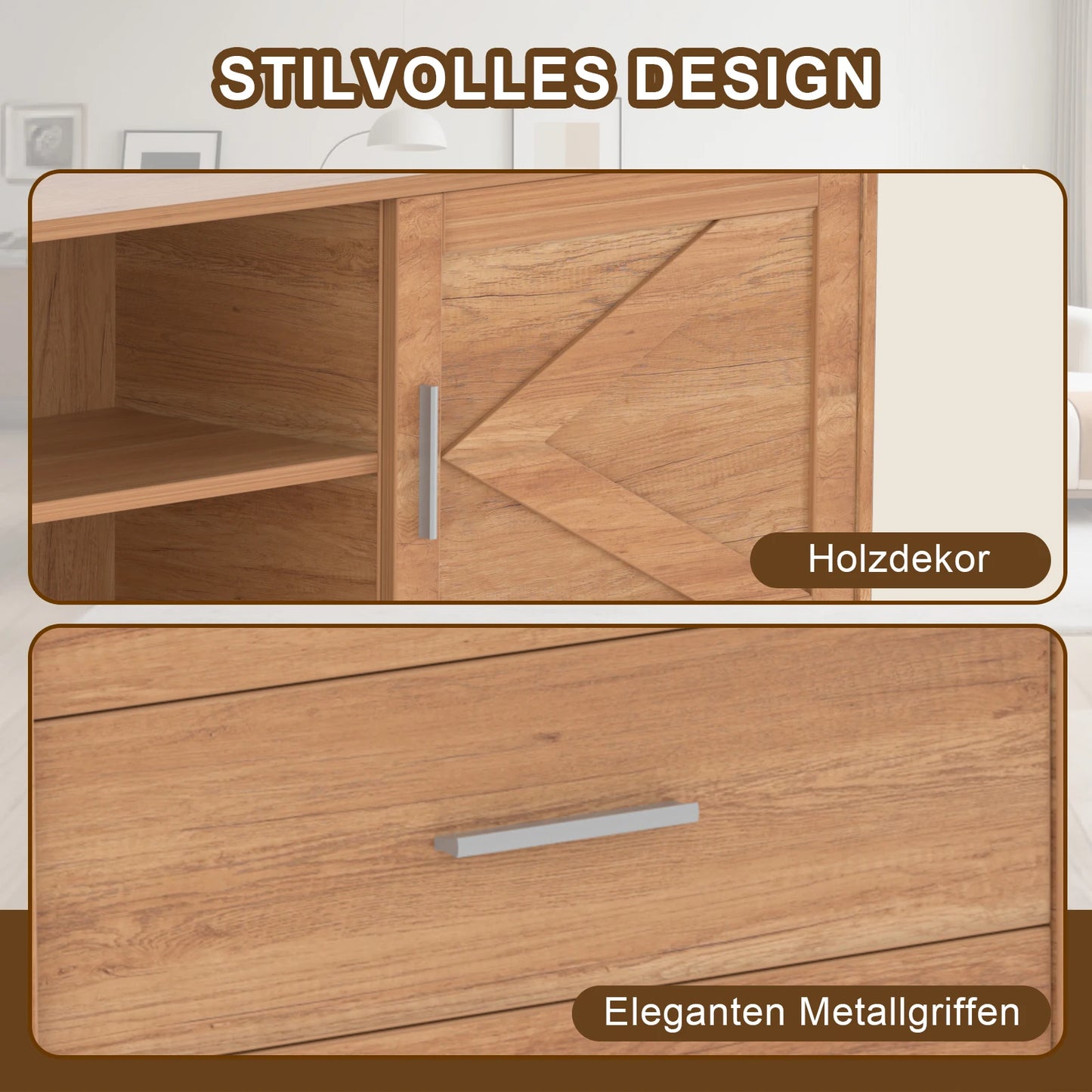 TV-meubel – Lowboard – TV-kast – Entertainmentmeubel – Tv-benk Zwart – 160 cm Breed – FSC-gecertificeerd Spaanplaat Met Melamine Afwerking