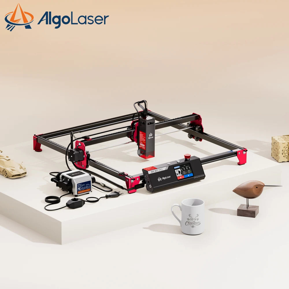 AlgoLaser AlgoOS Control DIY KIT MK2 10W Laser Engraver Cutter Machine 3.5Inch Touch Screen Engrave Stainless Steel Wood Acrylic