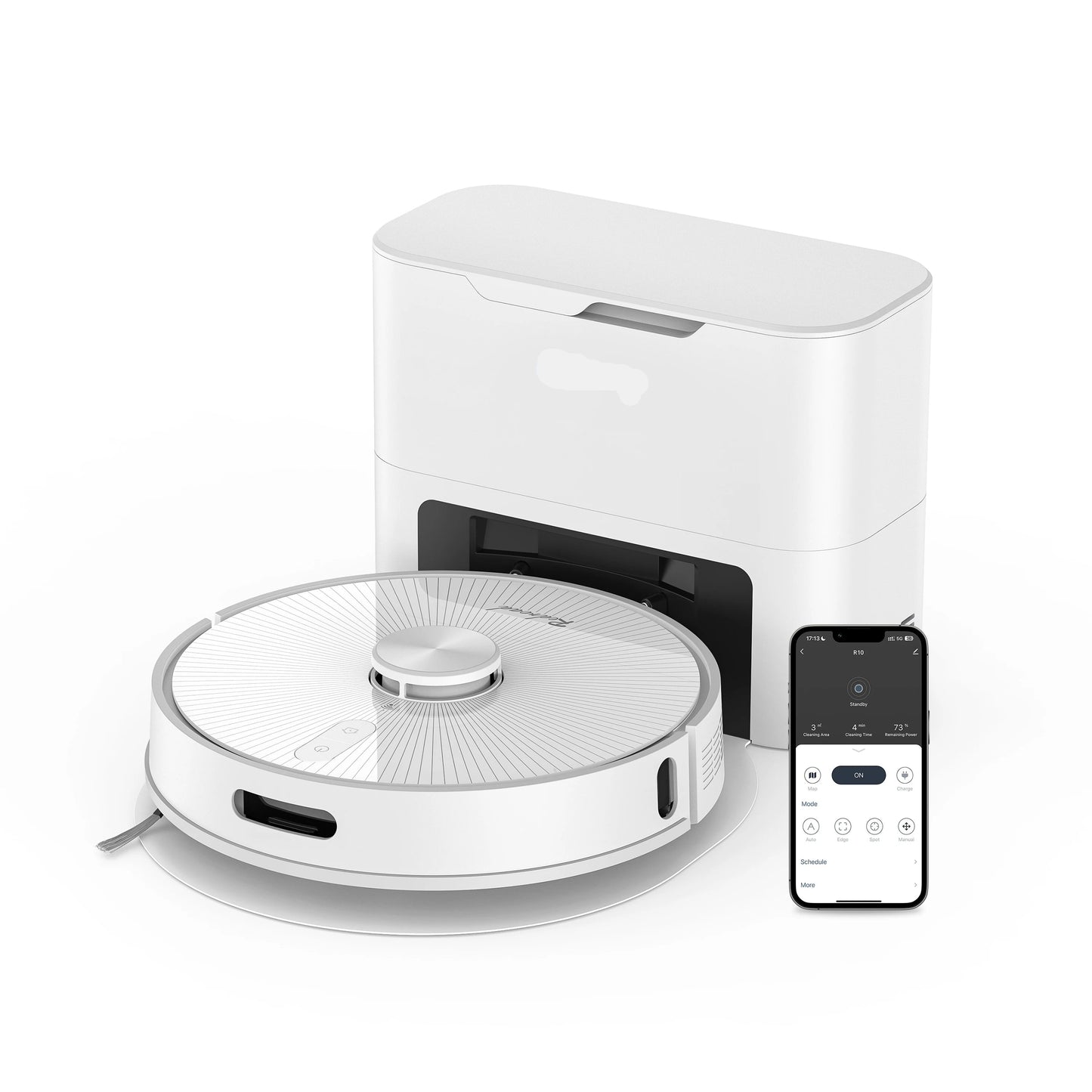 Robotstofzuiger – Robotstofzuiger Met Dweilfunctie – Robotmop – Automatische Stofzuiger – Slimme Robot – 4000 Pa Zuigkracht – Automatische Stofzak 4L