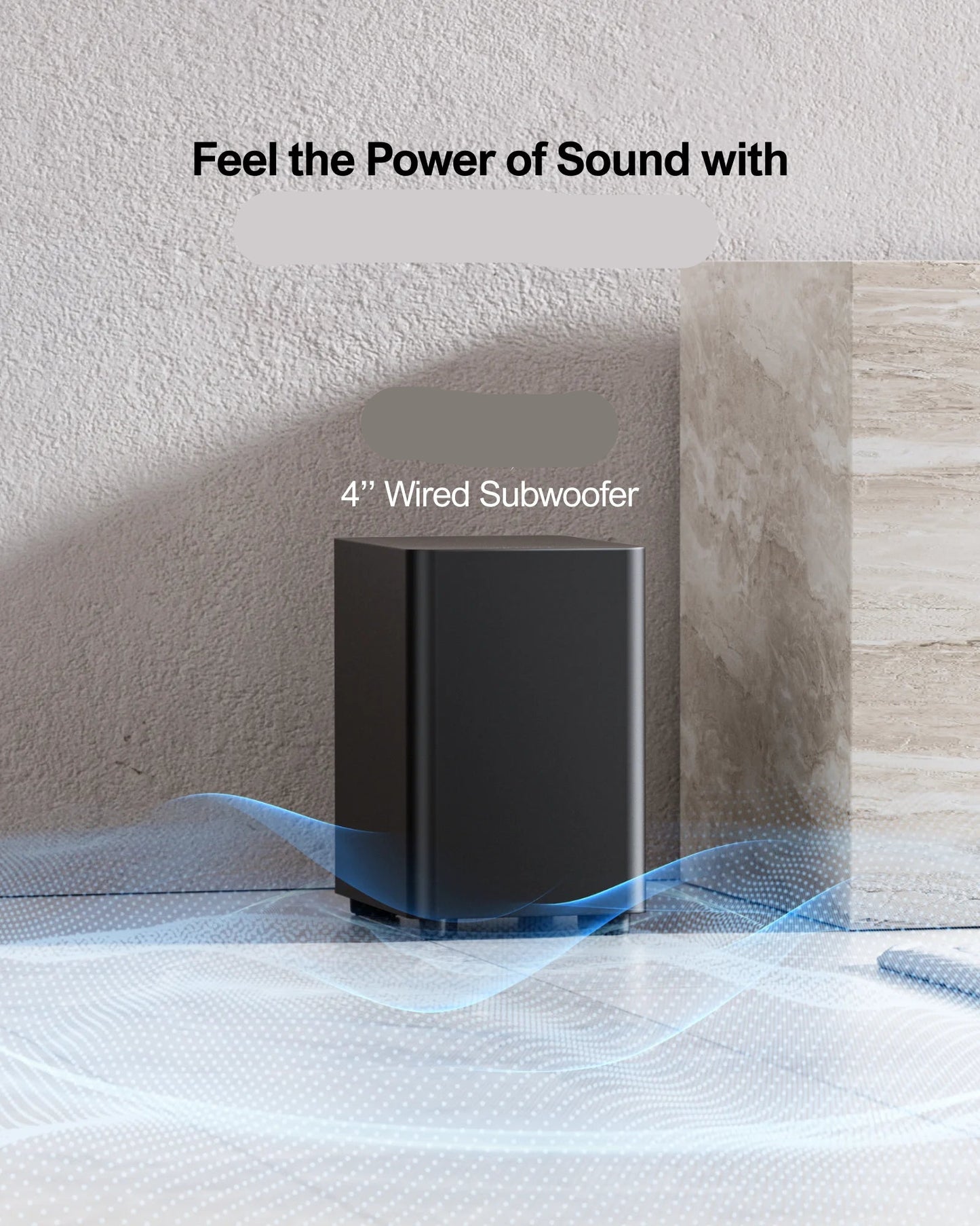 Soundbar - 2.2ch - Soundbar met Subwoofer - Soundbar voor TV - Bluetooth - App Control - Draadloze - Bass Instelbaar - 100W -Geluidssysteem - Zwart
