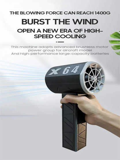 Turbo Blower – Mini Blazer – Luchtblazer – Bladblazer – 64mm Brushless Motor – 8000mAh Batterij
