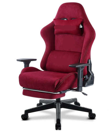 Gamingstoel – Bureaustoel – Office Chair – Game Chair – Ergonomische Stoel – Kunst-Suède Bekleding – 3D Verstelbare Armleuningen - QUORE