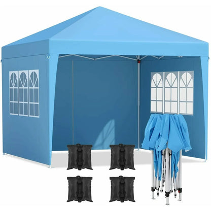 Pop-Up Partytent – Vouwtent – Evenemententent – Marktstandtent – 3x3 Meter – Waterafstotend Oxford – Verstelbare Hoogte