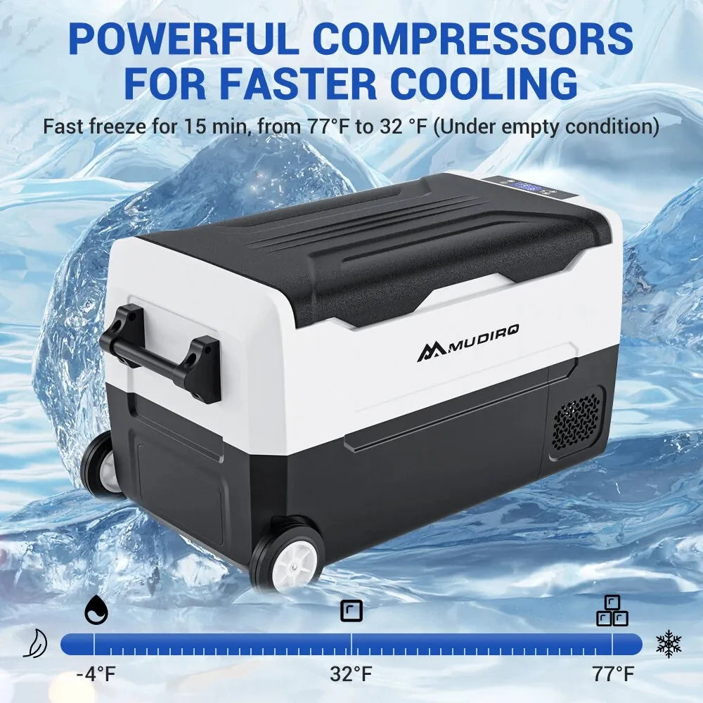 Auto Koelkast – Koelbox – Mobiele Koelkast – Camping Koelkast – 55 Liter – Dubbele Temperatuurzones