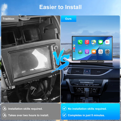 Navigatiesysteem Auto - Dashcam voor auto - GPS Navigatie - Draadloze - 2.5K DVR - Bluetooth Audio - ADAS Systeem - 9" - Achteruitrijcamera - Spraakbesturing